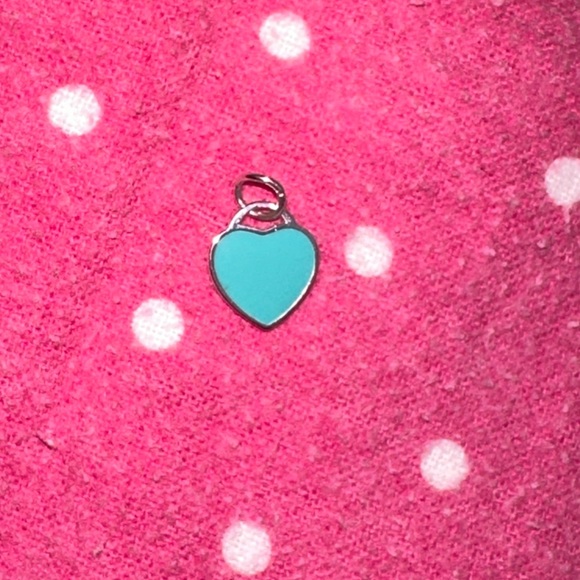 🩵 Sterling silver & Enamel Heart Charm 🩵 - Picture 6 of 8